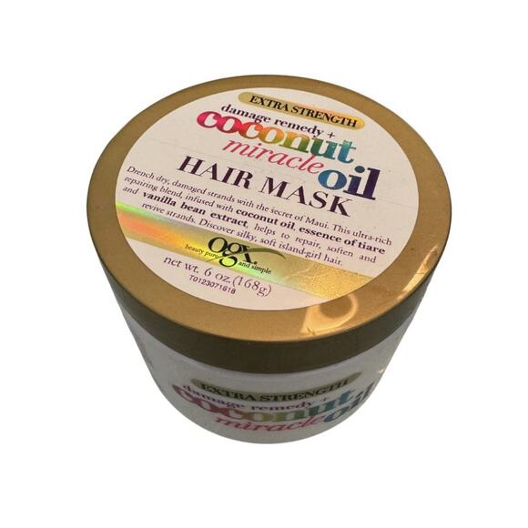 OGX Extra Strength Damage Remedy Coconut Miracle Oil Hair Mask 6 Oz - Picture 2 of 2